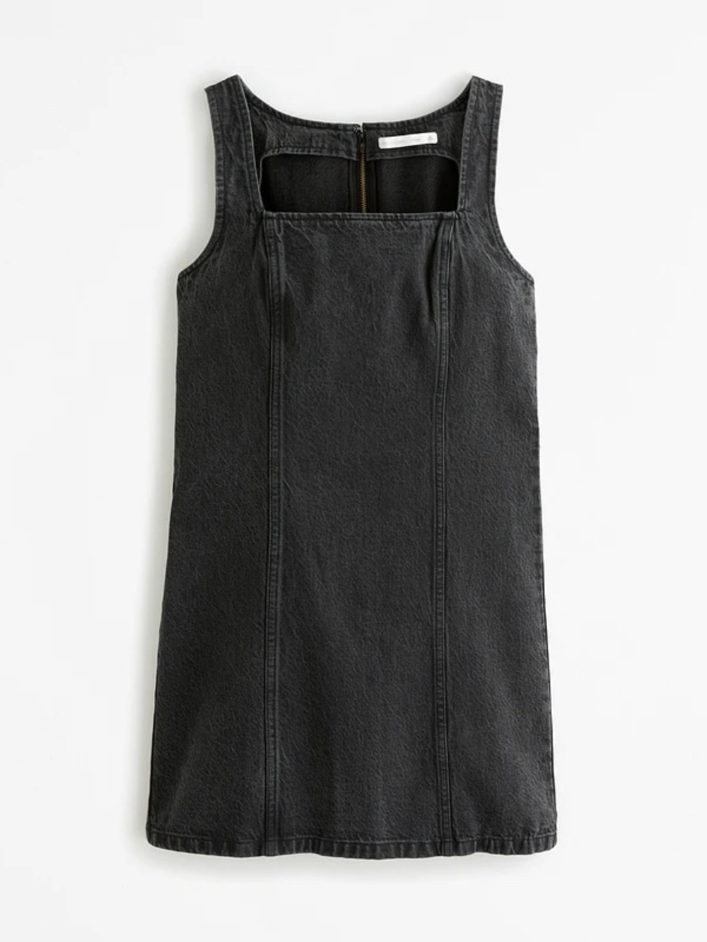 Abercrombie & Fitch Denim Mini Dress in Black